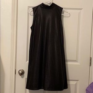 Bar III High Neck Black Mini Dress